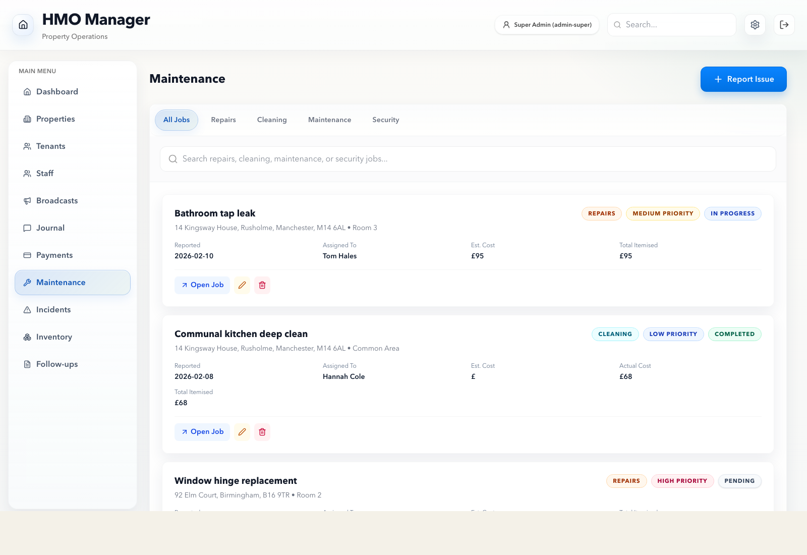 Client Safeguard maintenance workflow preview